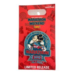 Walt Disney World Marathon 2019 Mickey Mouse Racer Runner Limited Release Pin